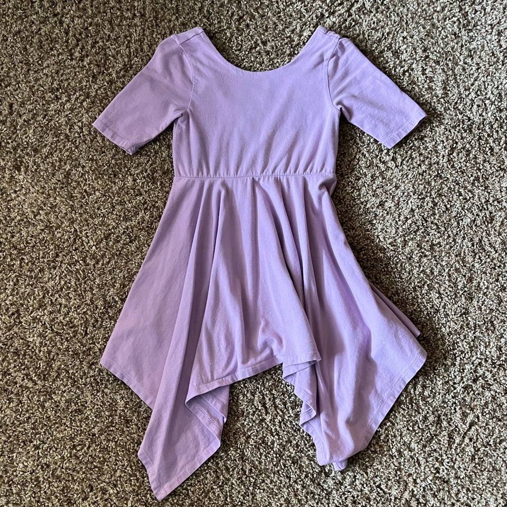 VGUC Tea Collection purple handkerchief dress 5
